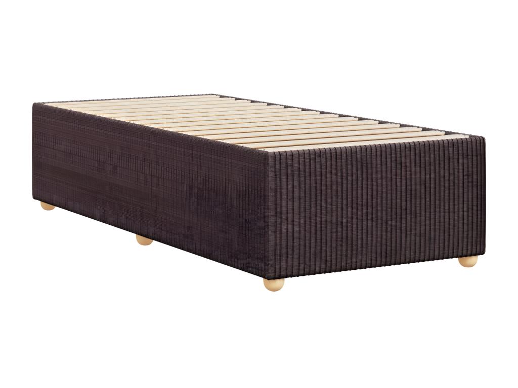 Brown Fabric Bed Frame, 90 x 190 cm