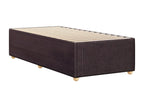 Brown Fabric Bed Frame, 90 x 190 cm