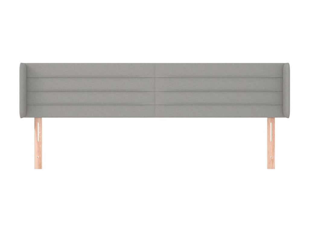 Gray Fabric Bed, 203 x 16 x 78 cm