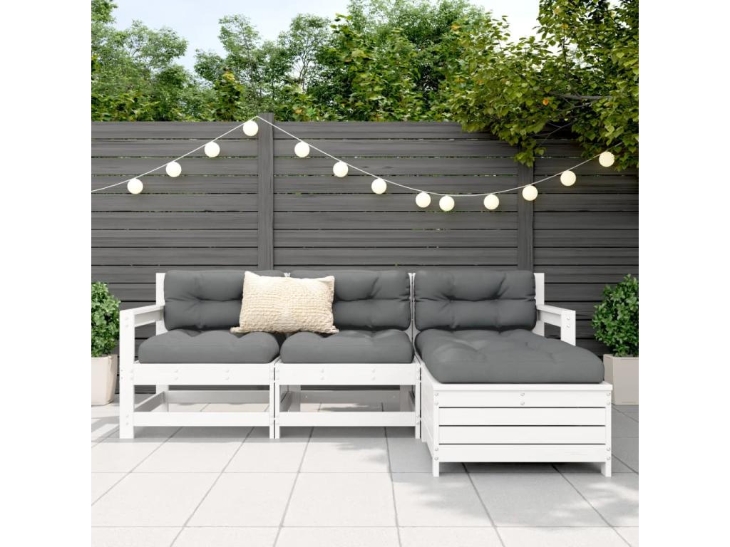 White Pine Wood Outdoor Furniture Set - dlz1766575661815