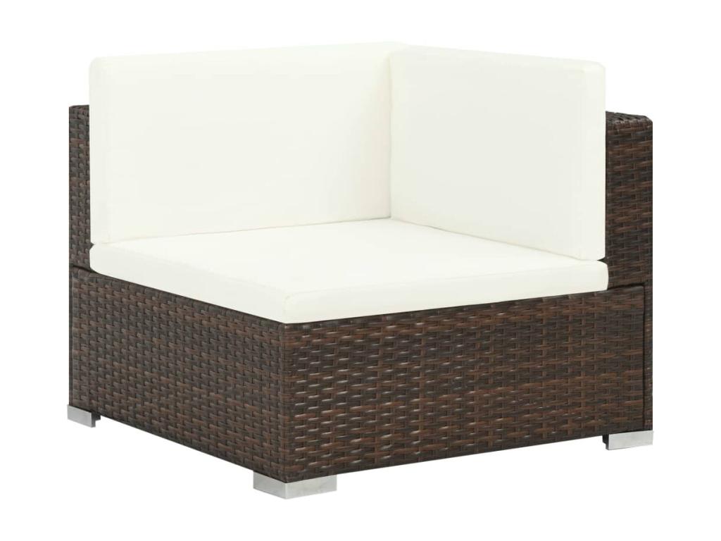 Brown Woven Resin Wicker Outdoor Furniture Set - dlz1766574978770