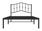 Black Metal Bed Frame, 100 x 190 cm