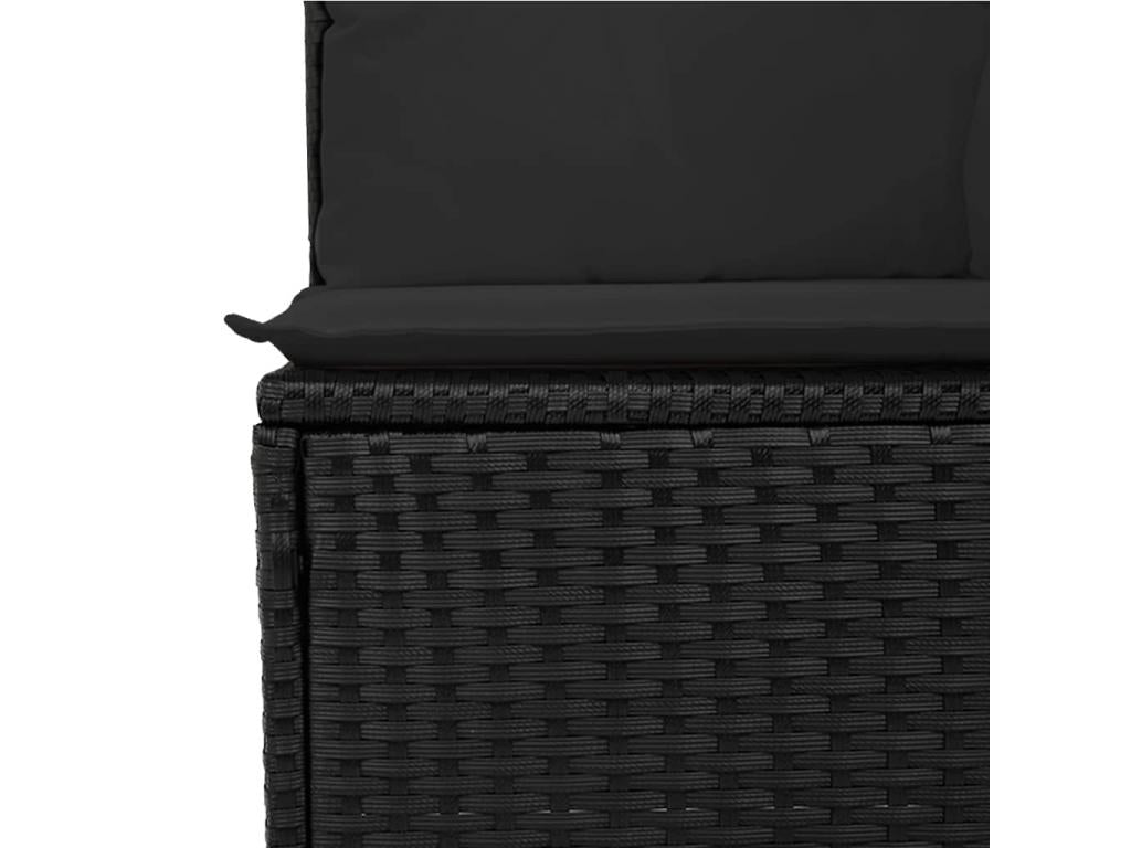 Black Woven Resin Wicker Outdoor Furniture Set - dlz1766575585027
