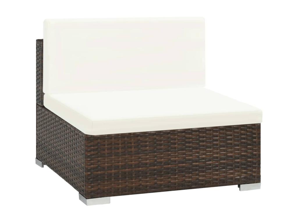 Brown Woven Resin Wicker Outdoor Furniture Set - dlz1766574978770