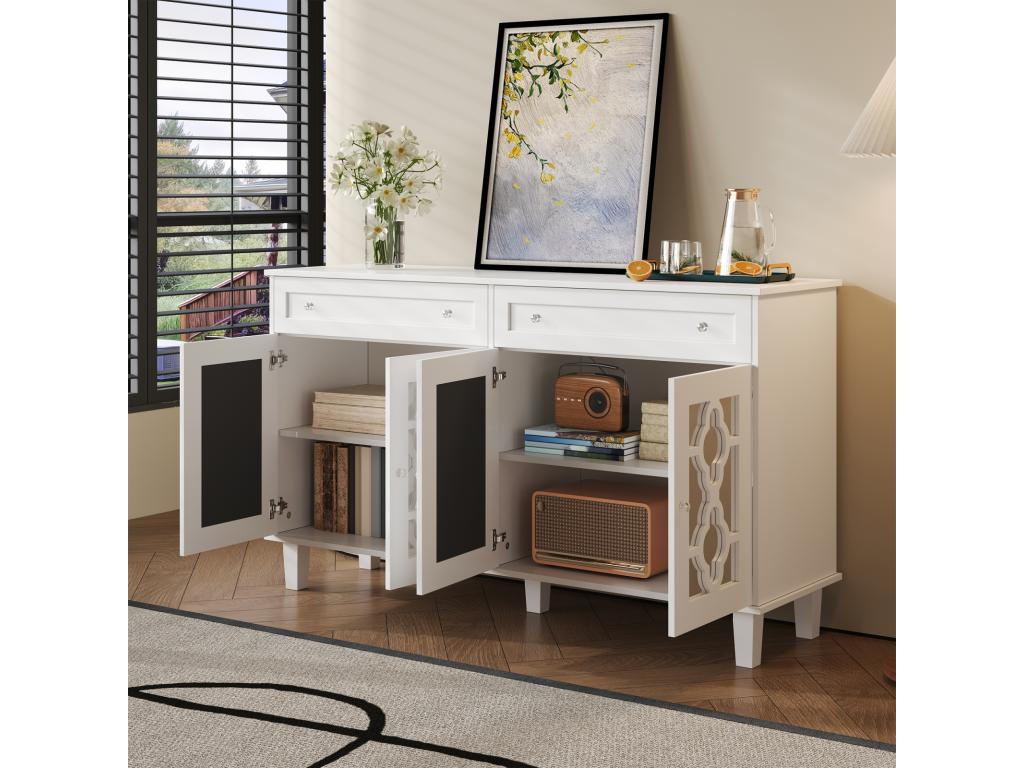 White Sideboard, 140 x 40 x 83 cm