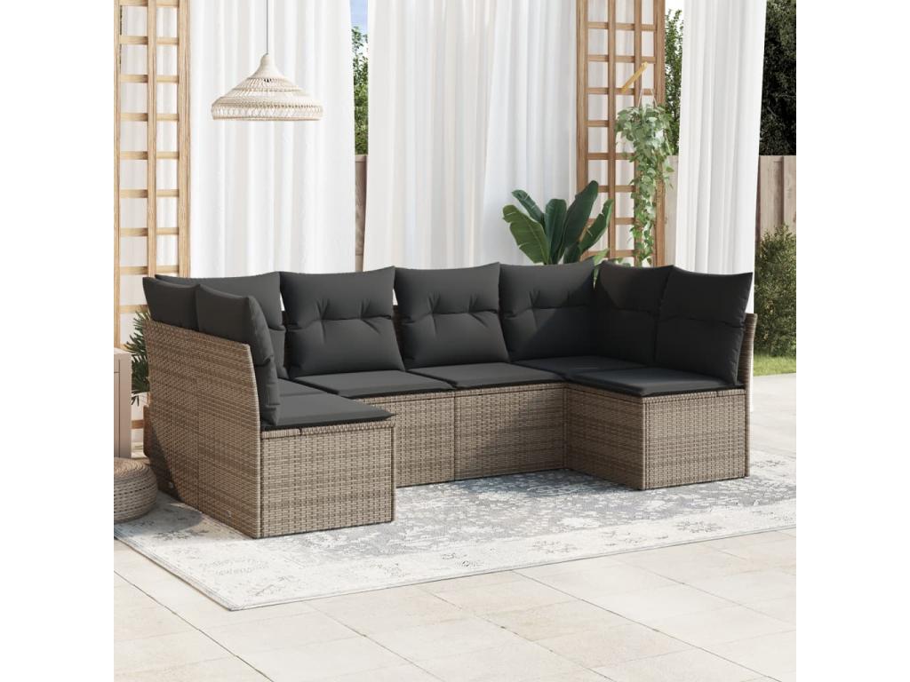Gray Woven Resin Wicker Outdoor Furniture Set - dlz1766575521574