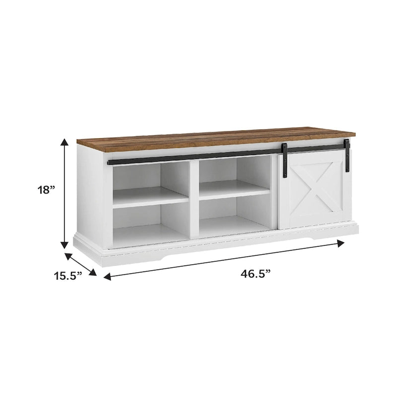 Middlebrook 48-inch Sliding Barn Door Bench