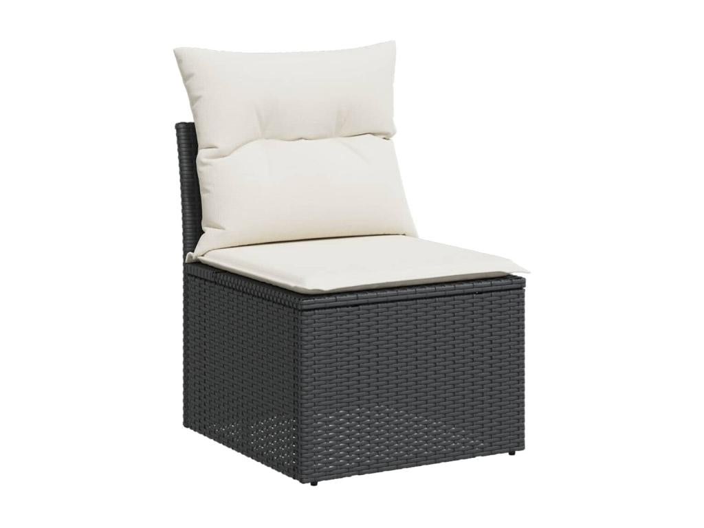 Black Woven Resin Wicker Outdoor Furniture Set - dlz1766575190176
