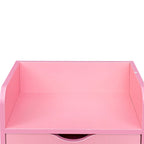 4-Layer Salon Storage Cabinet with 2 Dryer Holders and 4 Drawers