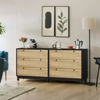 Brooklyn Woven 3-Drawer Storage Cabinet Set(set of 2)