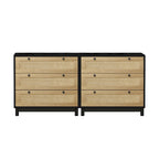 Brooklyn Woven 3-Drawer Storage Cabinet Set(set of 2)