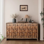 Accent Cabinet 4 Door Wooden Cabinet Sideboard Buffet Server Cabinet Storage Cabinet, for Living Room, Entryway, Hallway