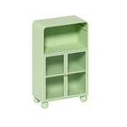 45.28 H Storage Cabinet, Floor Cabinet with Glass Door and Shelves, Freestanding Display Storage Cabinet
