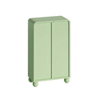 45.28 H Storage Cabinet, Floor Cabinet with Glass Door and Shelves, Freestanding Display Storage Cabinet