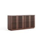 Hollow Cabinet Door Large Storage Cabinet For Living Room,Dining Room,Bedroom,Hall,Rosewood Oak,59.92W X 15.75D X 29.53H