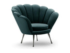 Green Velvet Accent Chair, 98 x 78 x 76 cm