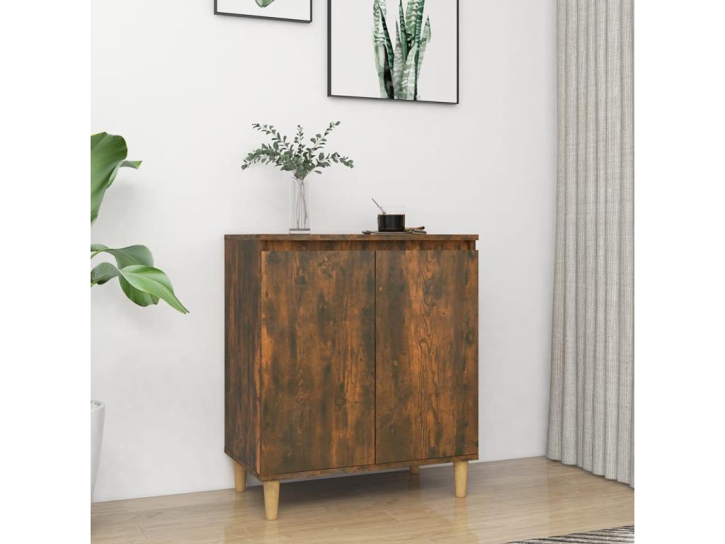 Brown Engineered Wood Sideboard, 60 x 35 x 70 cm