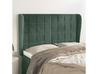 Green Velvet Bed, 147 x 23 x 118 cm