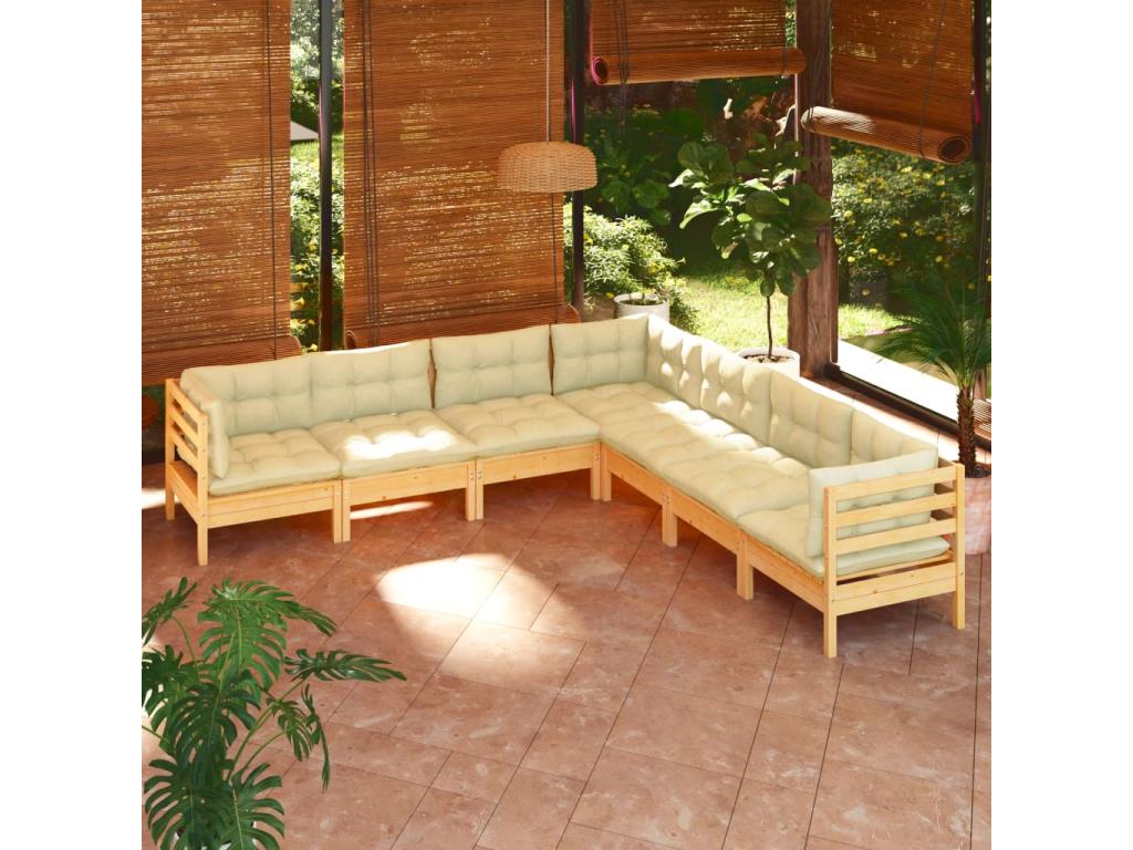 Pine Wood Outdoor Furniture Set