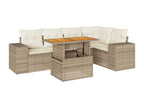 Beige Woven Resin Wicker Outdoor Furniture Set - dlz1766575615161