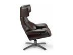 Brown Leather Accent Chair