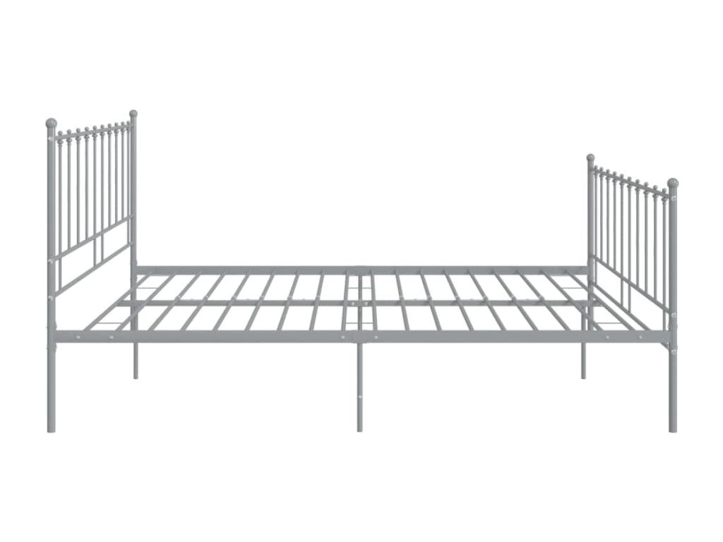 Gray Metal Bed Frame, 180 x 200 cm