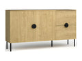 Brown Oak Wood Sideboard
