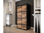 Black Wardrobe, 100 x 62 x 200 cm