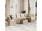 Beige Woven Resin Wicker Outdoor Furniture Set - dlz1766575394596