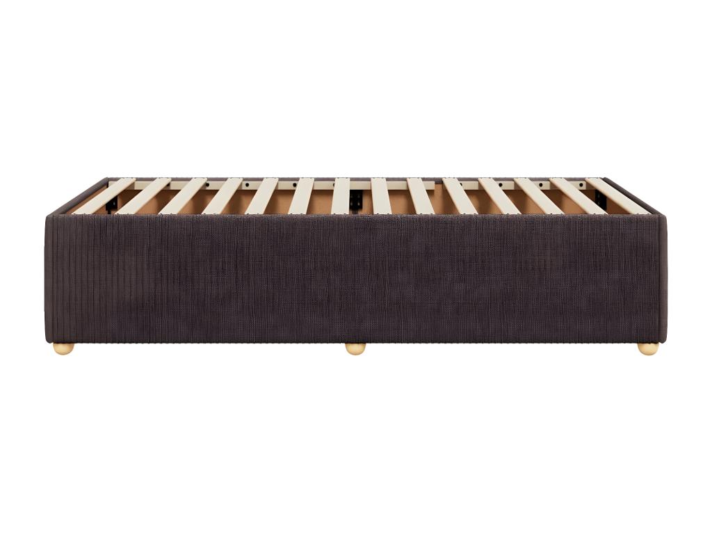 Brown Fabric Bed Frame, 90 x 190 cm