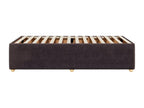Brown Fabric Bed Frame, 90 x 190 cm