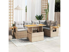 Beige Woven Resin Wicker Outdoor Furniture Set - dlz1766575106928