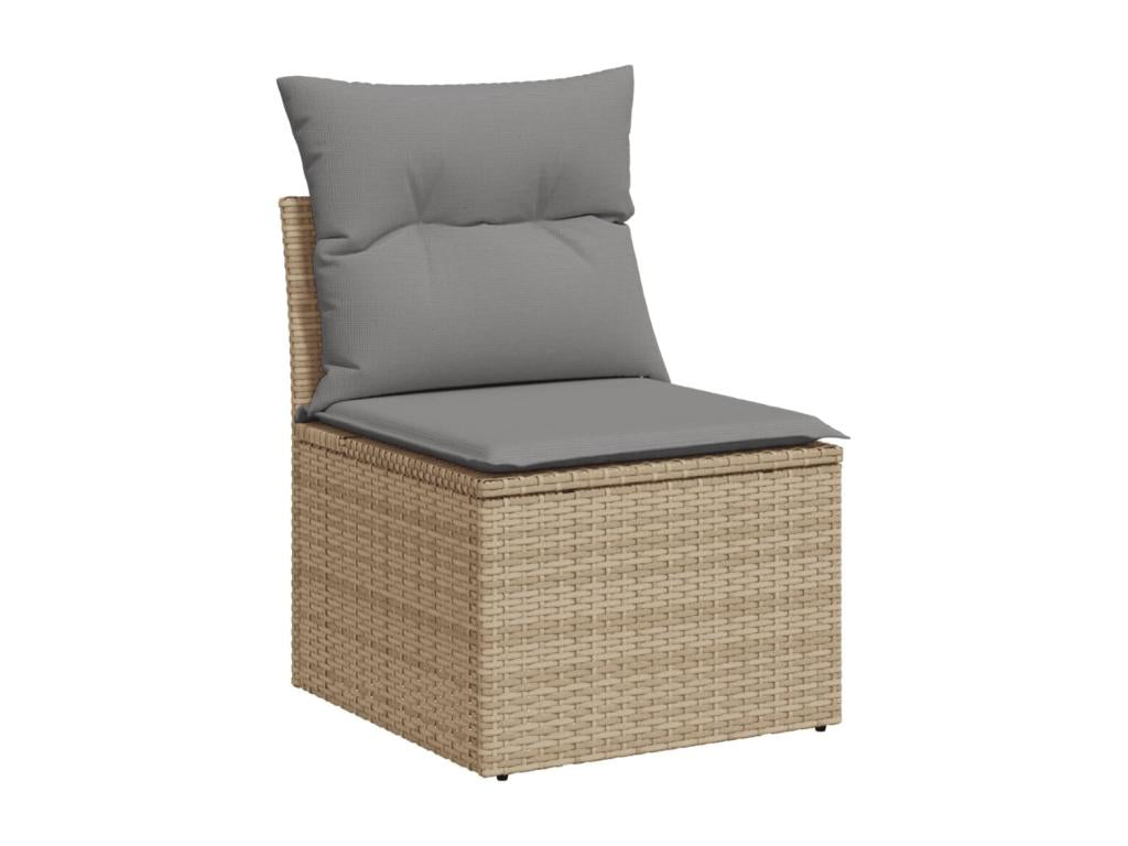 Beige Woven Resin Wicker Outdoor Furniture Set - dlz1766575543652
