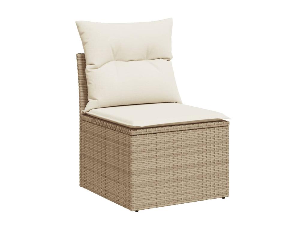 Beige Woven Resin Wicker Outdoor Furniture Set - dlz1766575139041