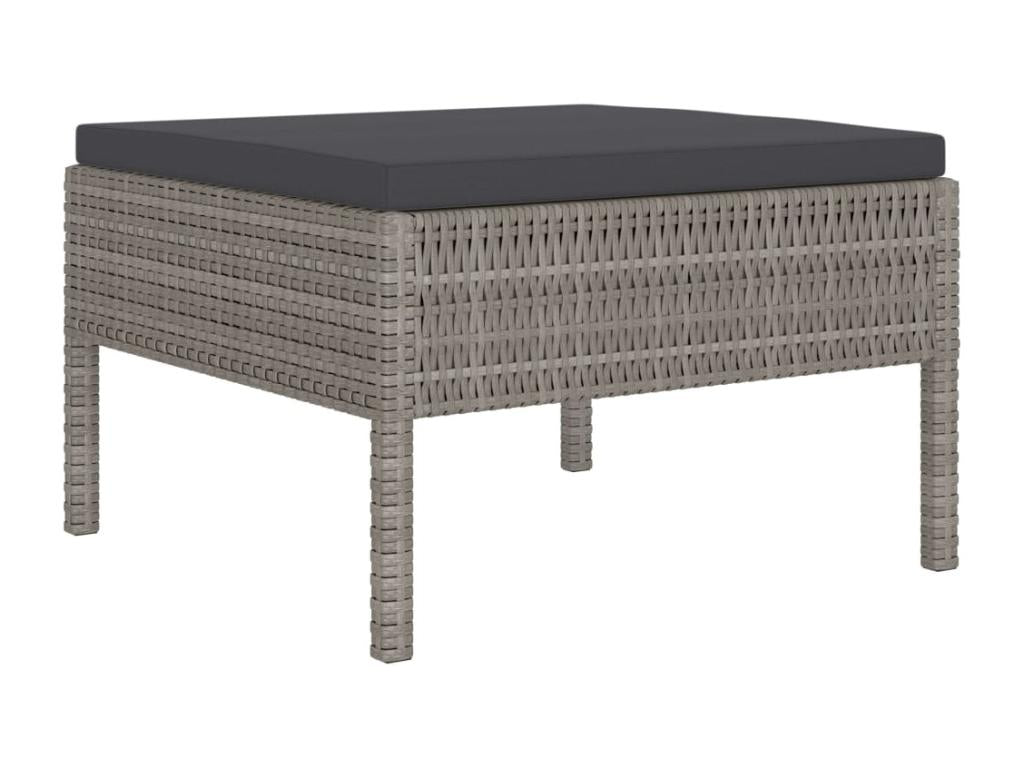 Gray Woven Resin Wicker Outdoor Furniture Set - dlz1766575405508