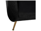 Black Velvet Accent Chair