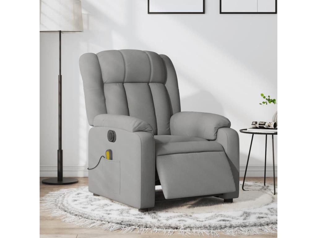 Gray Fabric Accent Chair