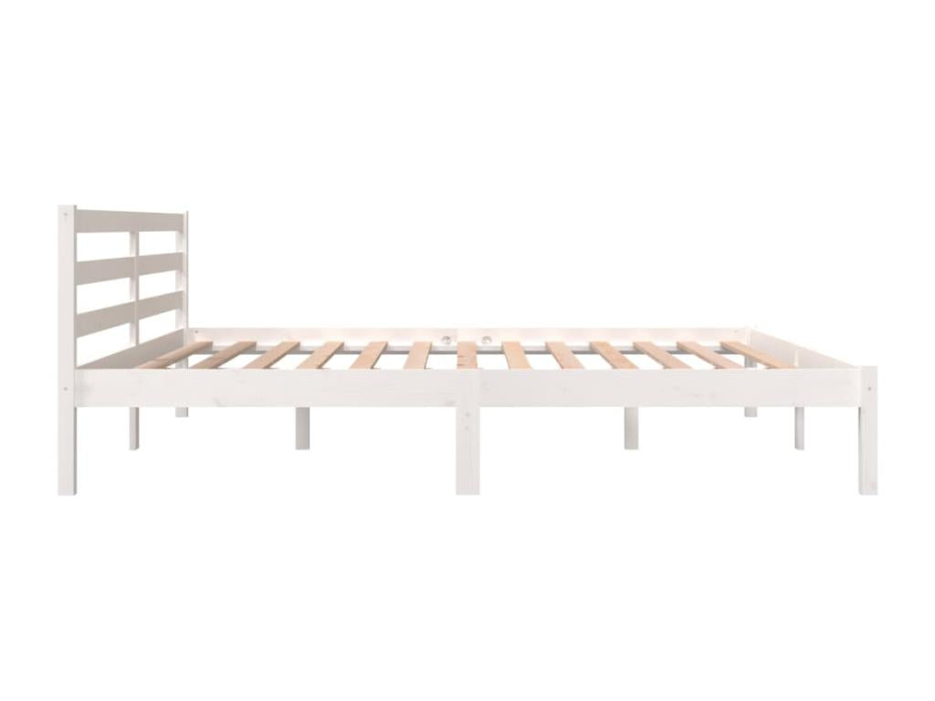 White Pine Wood Bed Frame, 180 x 200 cm