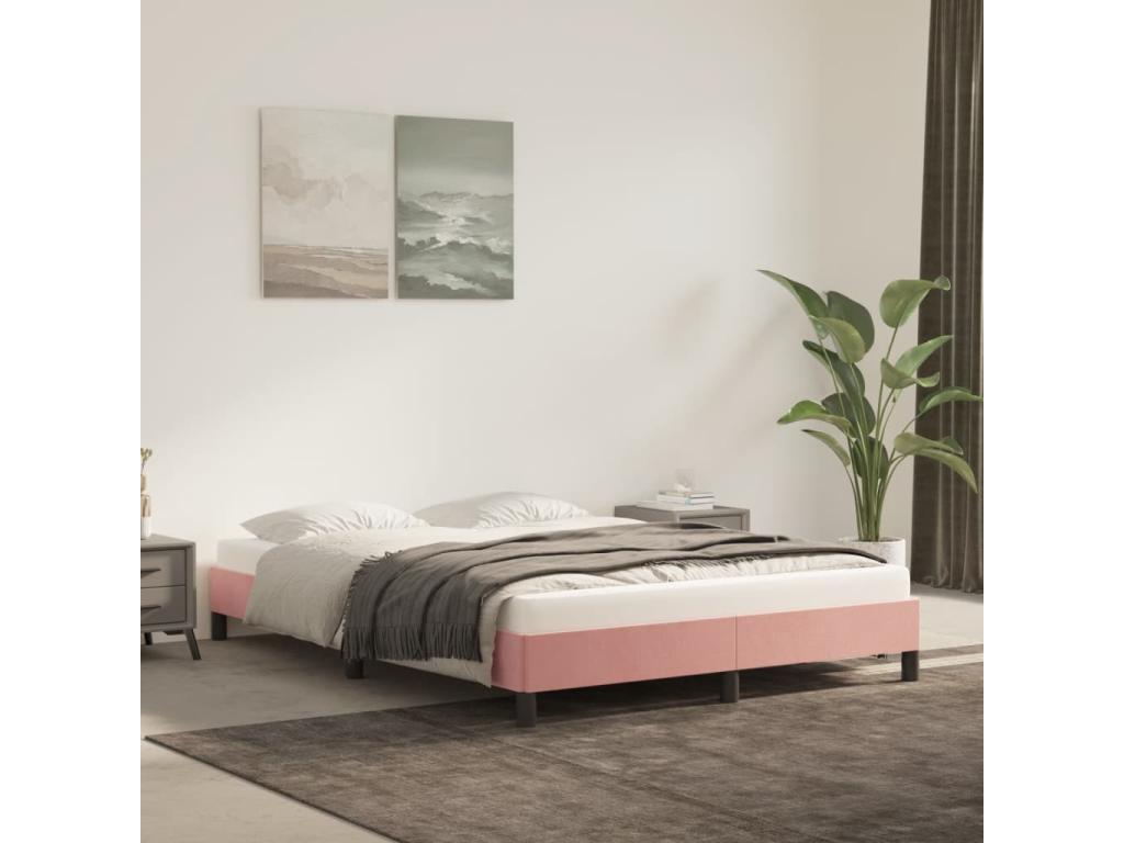 Velvet Bed Frame, 140 x 190 cm