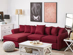 Red Fabric Sofa