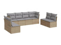 Beige Woven Resin Wicker Outdoor Furniture Set - dlz1766575190492