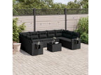 Black Woven Resin Wicker Outdoor Furniture Set - dlz1766575300320