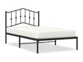Black Metal Bed Frame, 100 x 190 cm