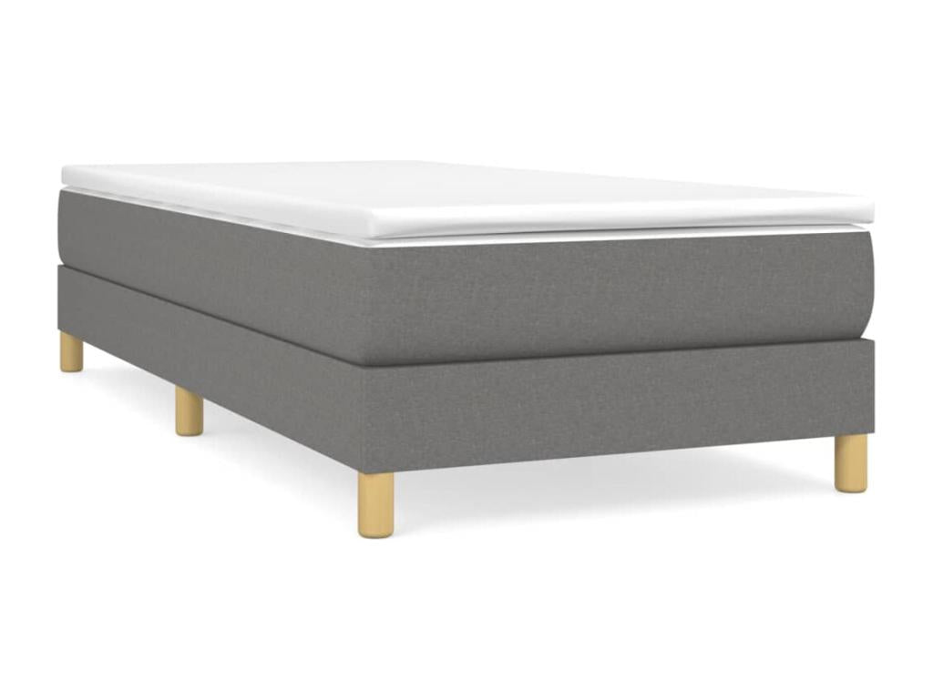 Gray Fabric Bed, 90 x 200 cm