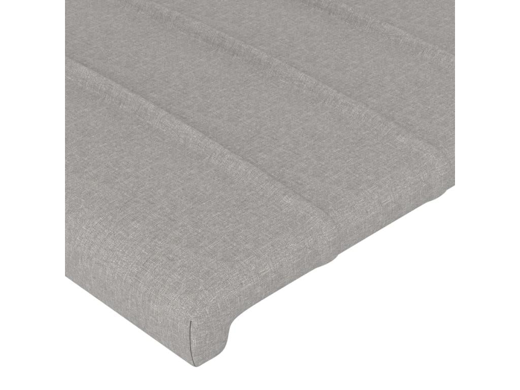 Gray Fabric Bed, 163 x 23 x 78 cm