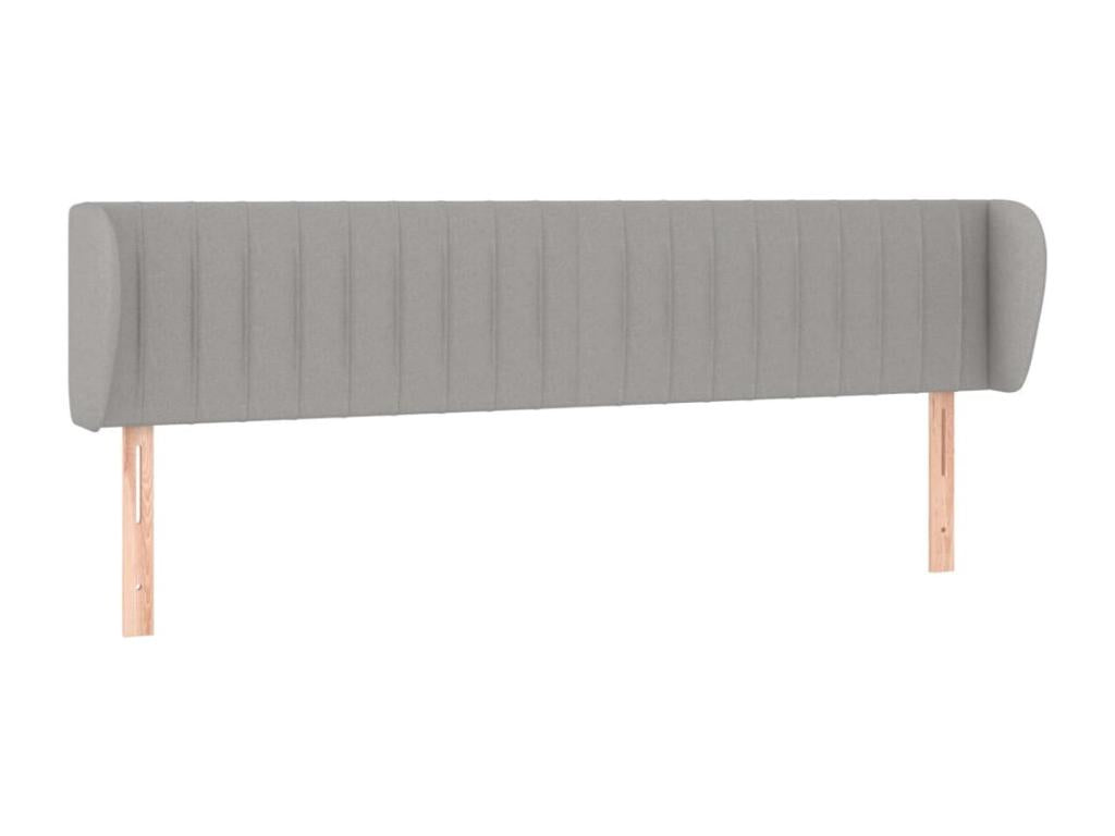 Gray Fabric Bed, 163 x 23 x 78 cm