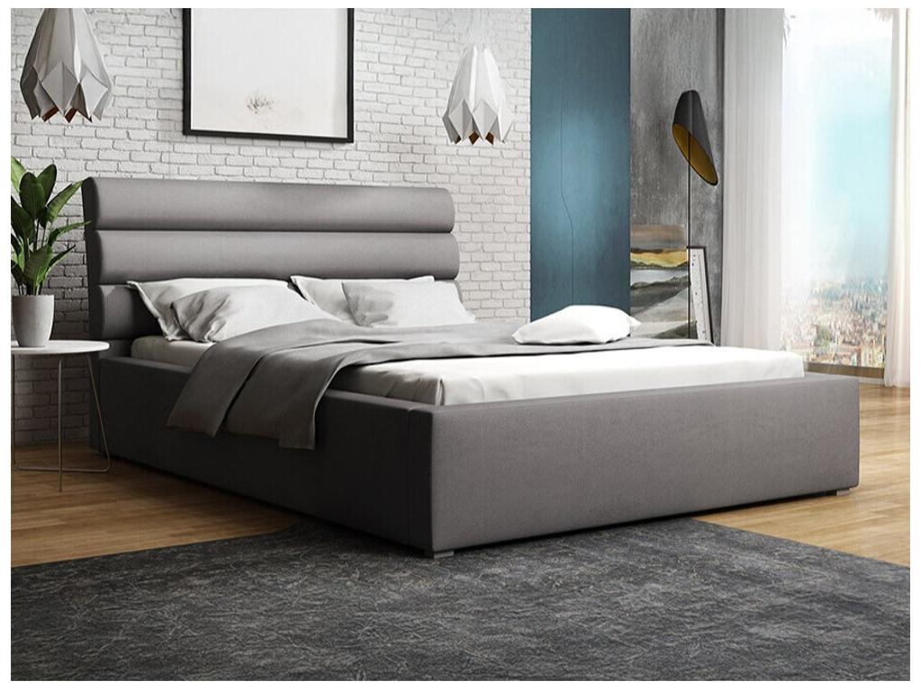 Gray Bed, 160 x 223 x 100 cm