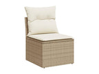 Beige Woven Resin Wicker Outdoor Furniture Set - dlz1766575484570