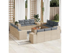 Beige Woven Resin Wicker Outdoor Furniture Set - dlz1766575015226