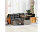 Gray Woven Resin Wicker Outdoor Furniture Set - dlz1766575462350